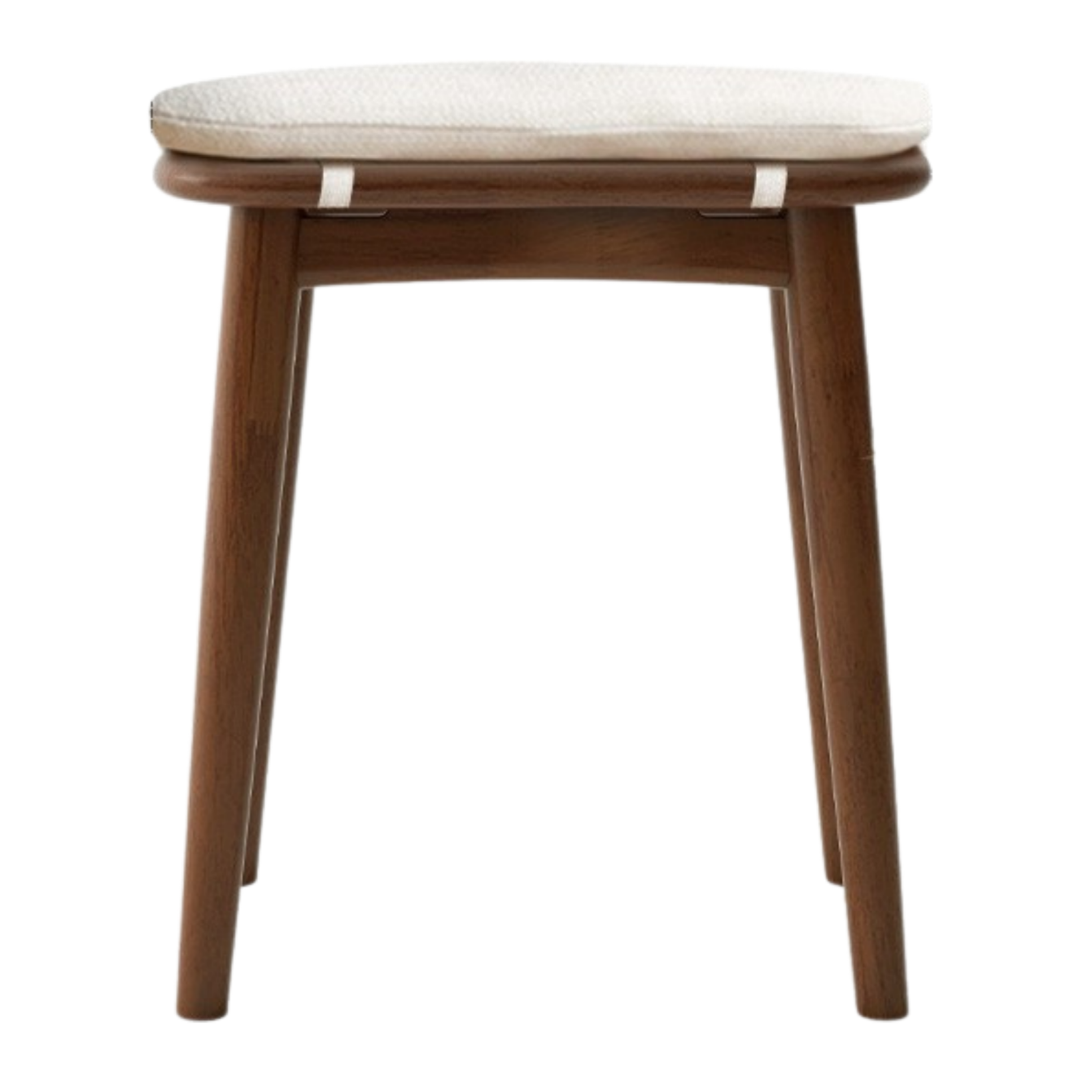 Black Walnut, Cherry, Oak, Sandalwood, Solid RubberWood Modern Light Luxury Makeup Stool