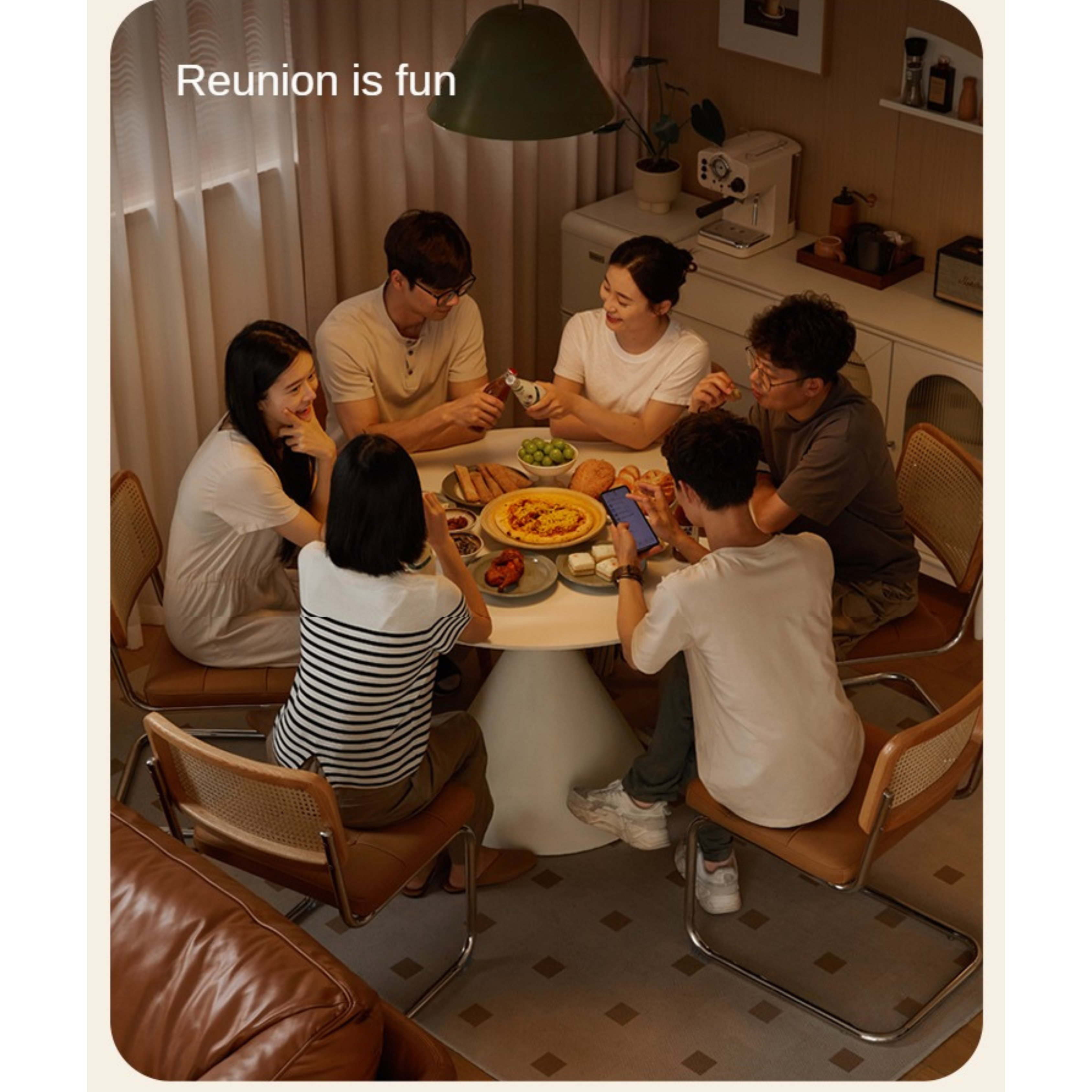 Rock Cream Style Round Table.