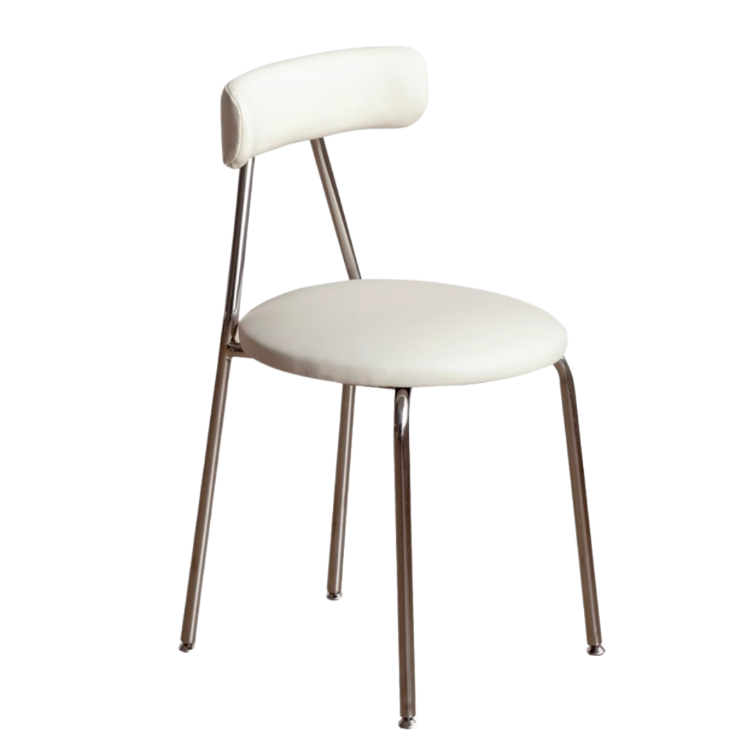 Makeup Soft White/Black Chair