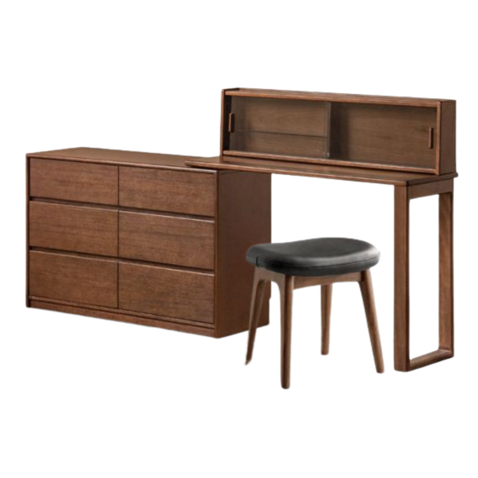 Solid Longan Hardwood Modern Minimalist Vanity Table