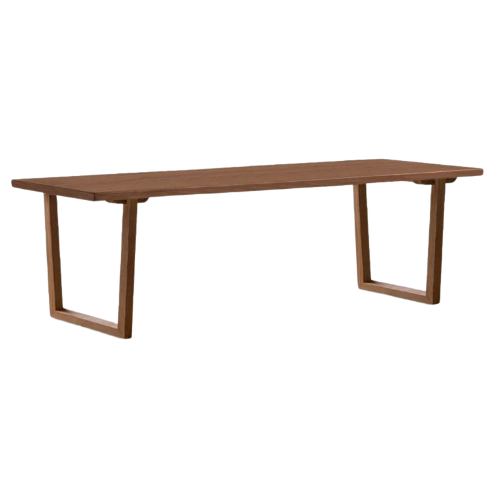Ash, Black Walnut Solid Wood Dining Table with Wide Board and Natural Edges