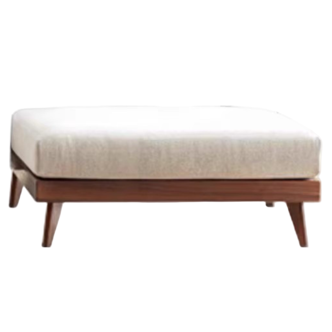 Ash, Oak, Black Walnut Solid Wood Fabric Footstool-