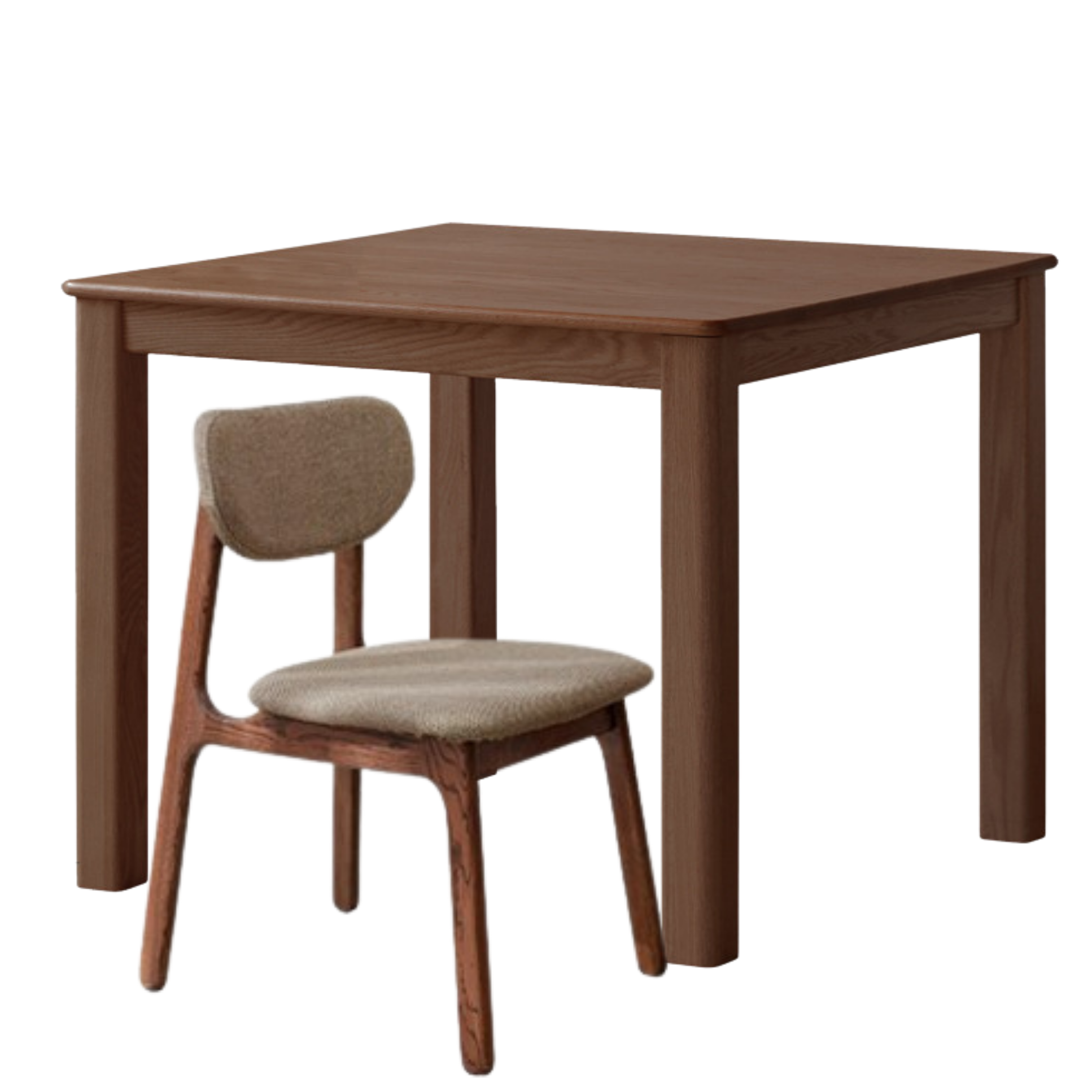 Oak Solid Wood Square Dining Table