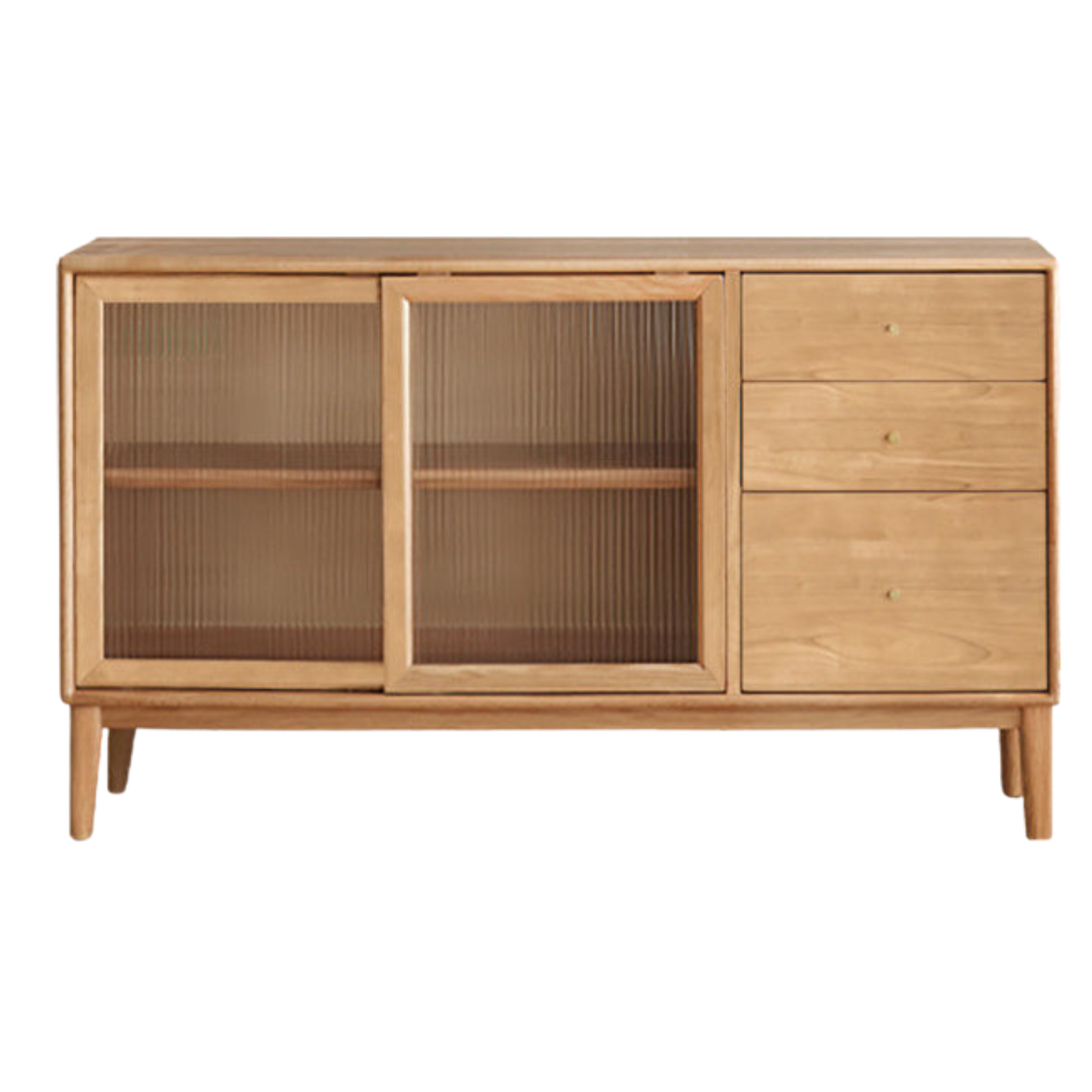 Solid Rubberwood, Oak, Beech Solid Wood Buffet Cabinet, Sideboard