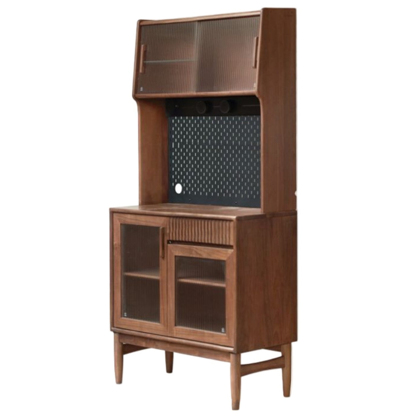 Black Walnut, Oak, South American Walnut Light Luxury Tableside Cabinet