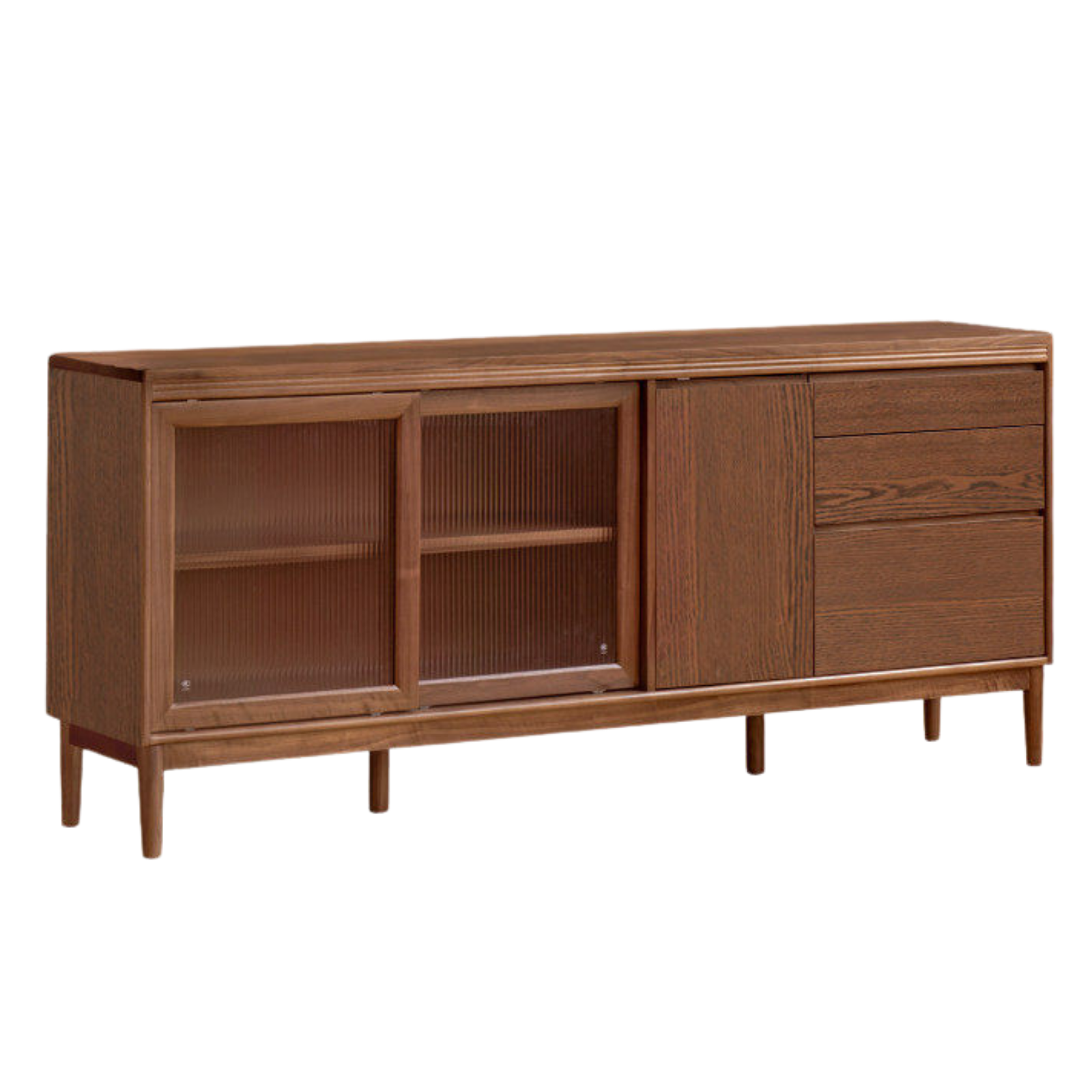 Black Walnut, Oak, Sandalwood, Ash, White Ash Solid Wood Rock Board Sideboard