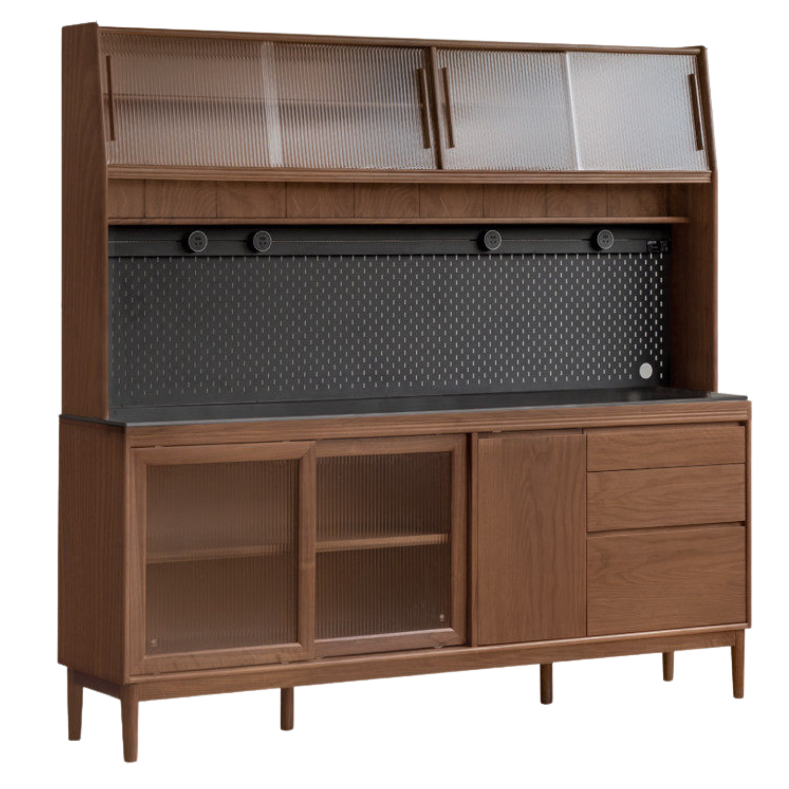 Black Walnut, Oak, Sandalwood, Ash, White Ash Solid Wood Rock Board Sideboard