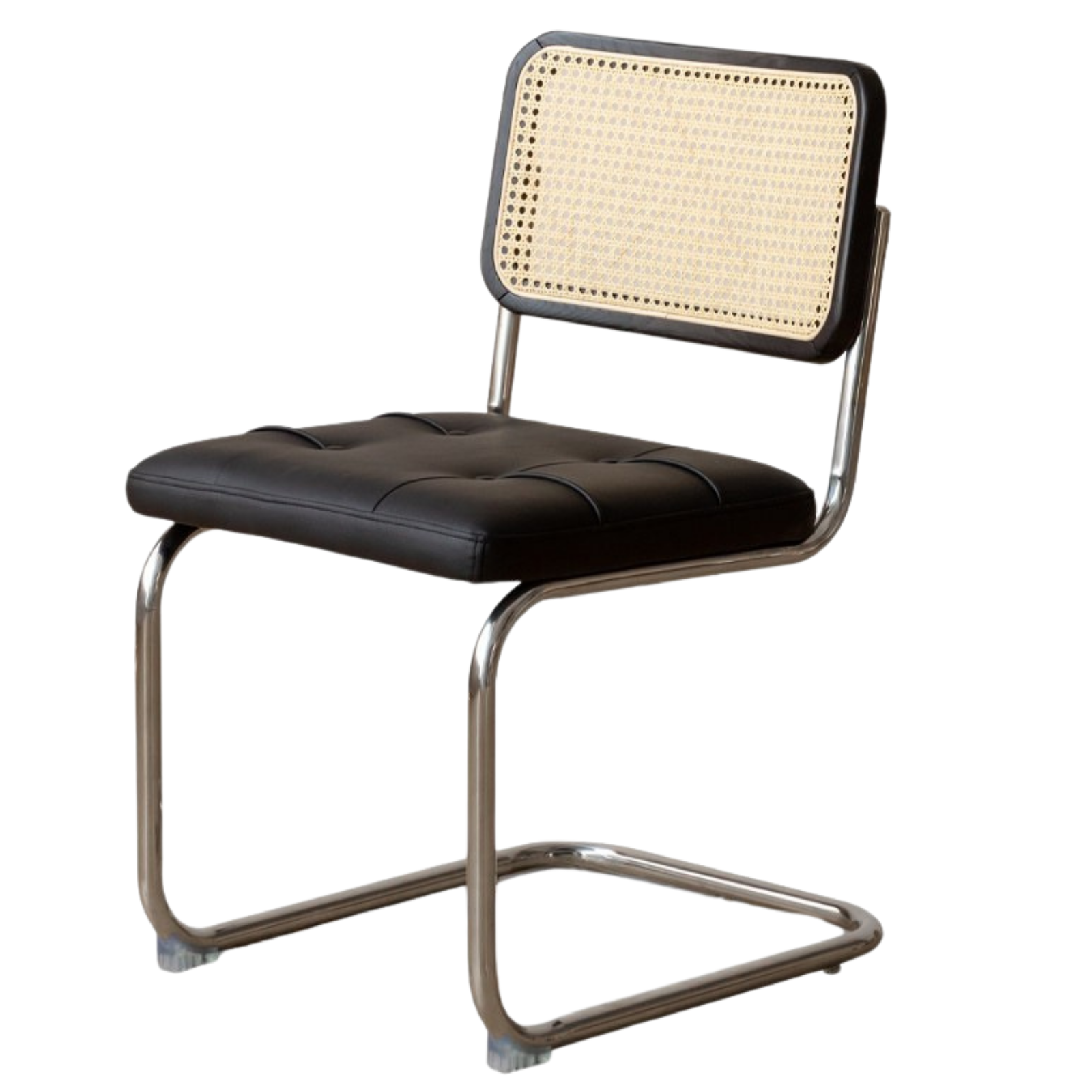 4 pcs Oak Solid Wood Suspension Genuine Leather, Organic Leather Chair