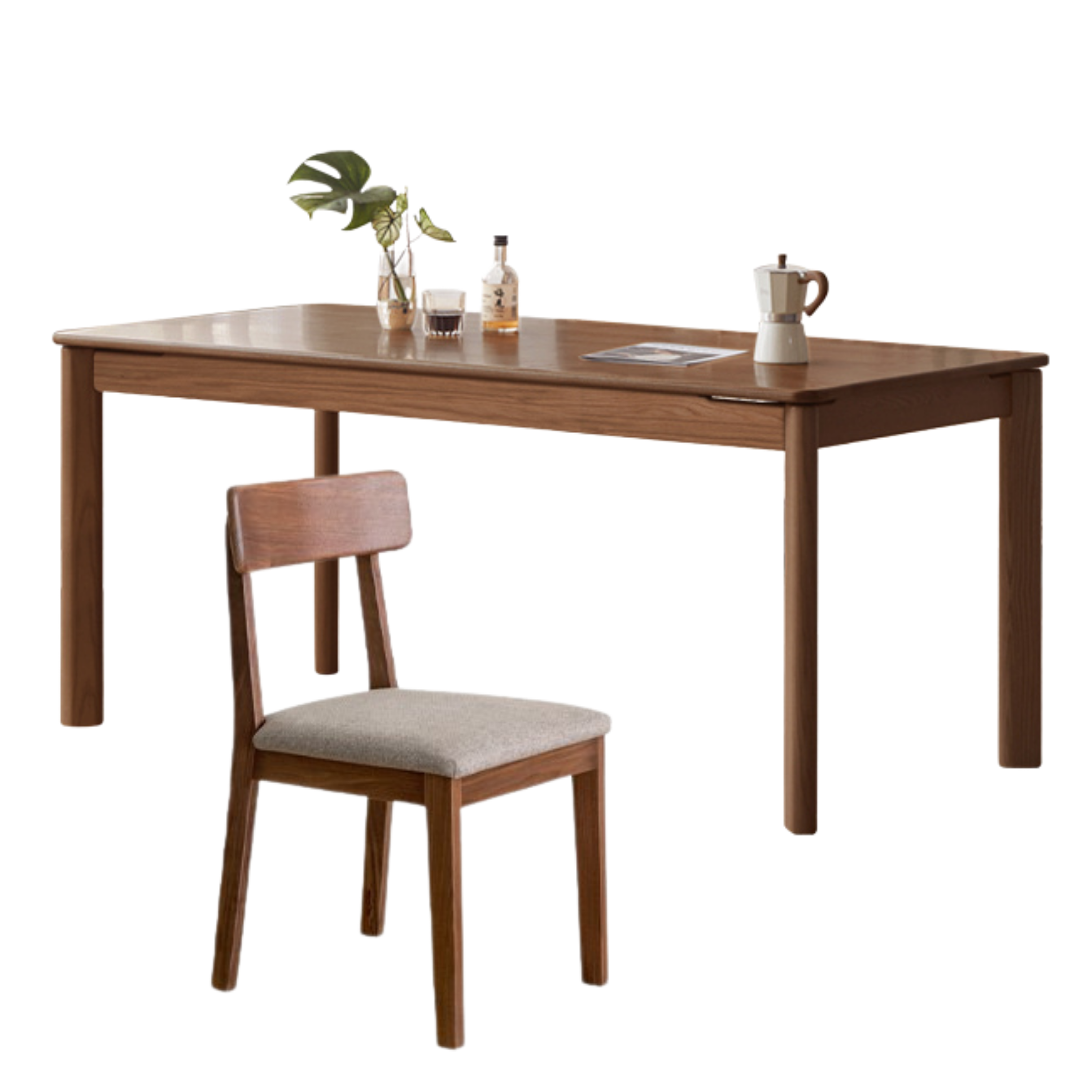 Ash, Oak Solid Wood Long Dining Table