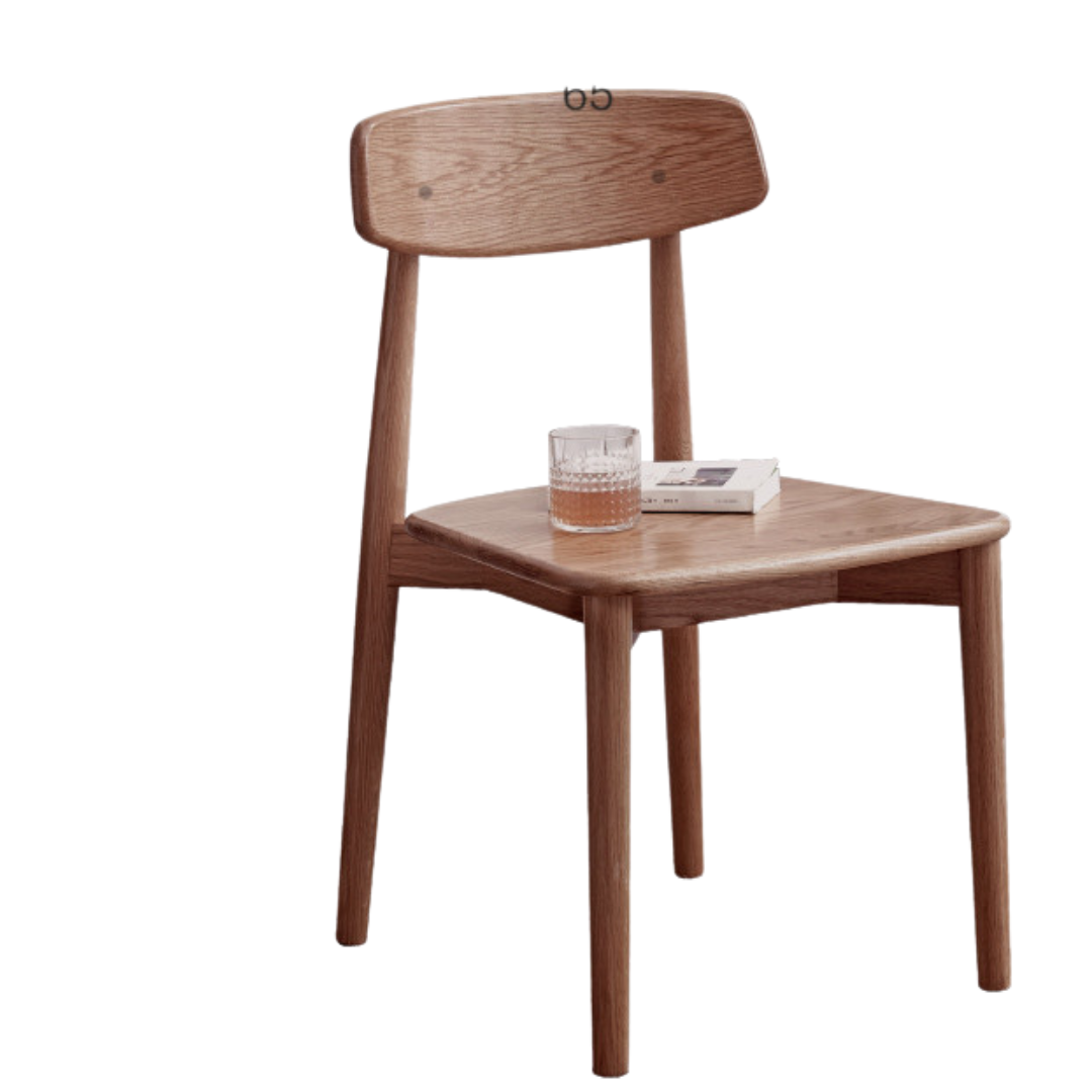 Set 4 pcs Black Walnut, White Ash, Ash, Oak, Cherry, Beech, Solid Rubberwood Dining Chair