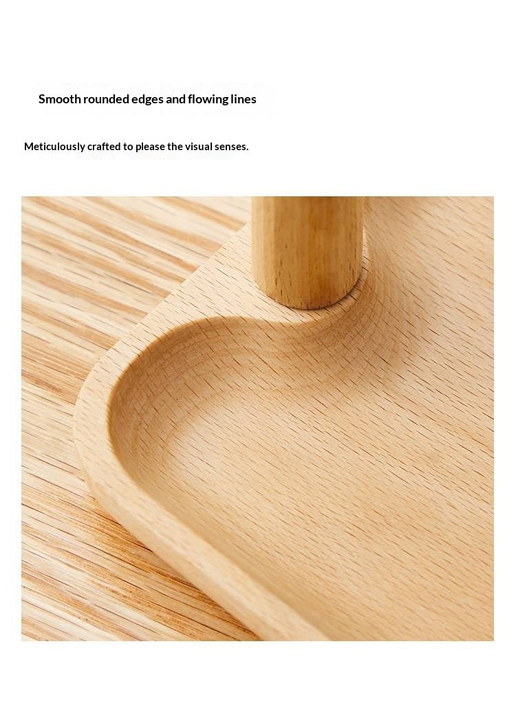 Beech, Black Walnut, Acacia Solid Wood Key Hanging Rack