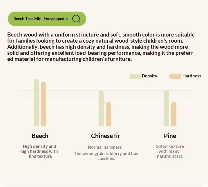 Beech Solid Wood Children's Loft Bed