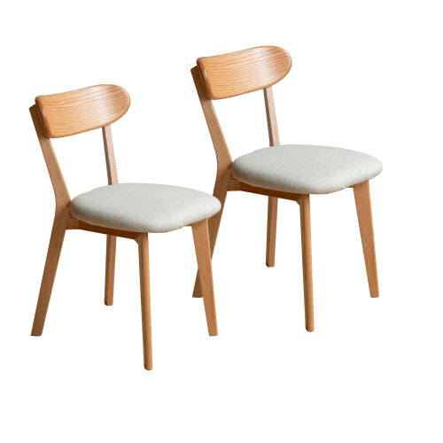 Oak Solid Wood Upholstered Dining Chair