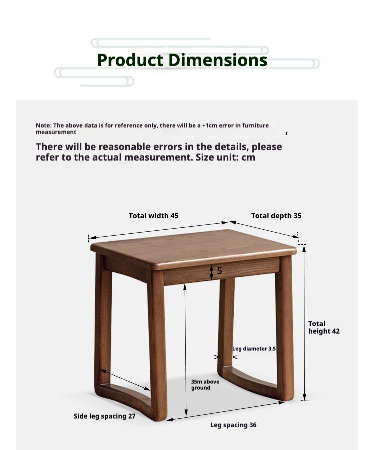 Ash, Oak Solid Wood Modern and Simple Style Tea Stool