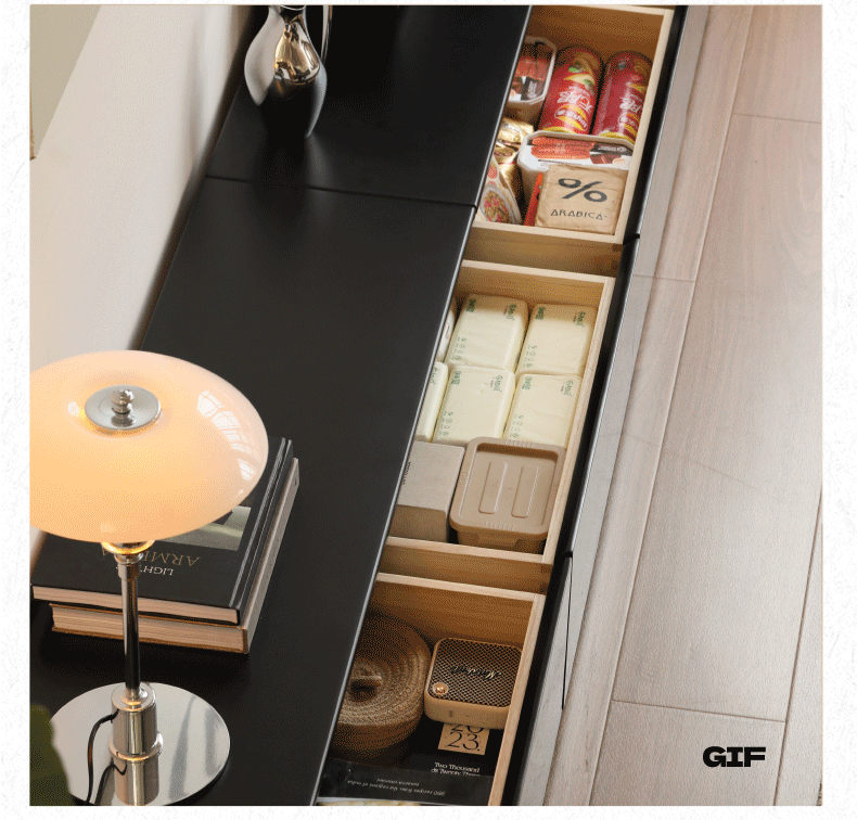 Poplar Solid Wood Floor Storage TV Cabinet.