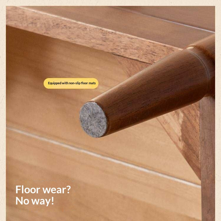 Solid Rubberwood American Retro Style Children's Nightstand