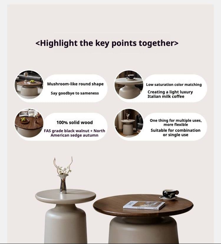 Black Walnut, Solid RubberWood, Poplar Solid Wood Coffee Table.