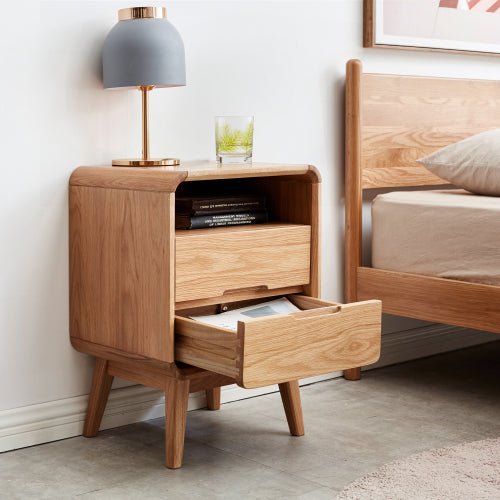 Oak Solid Wood Nightstand