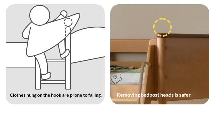 Beech Solid Wood Detachable Bunk Bed with Playful Design