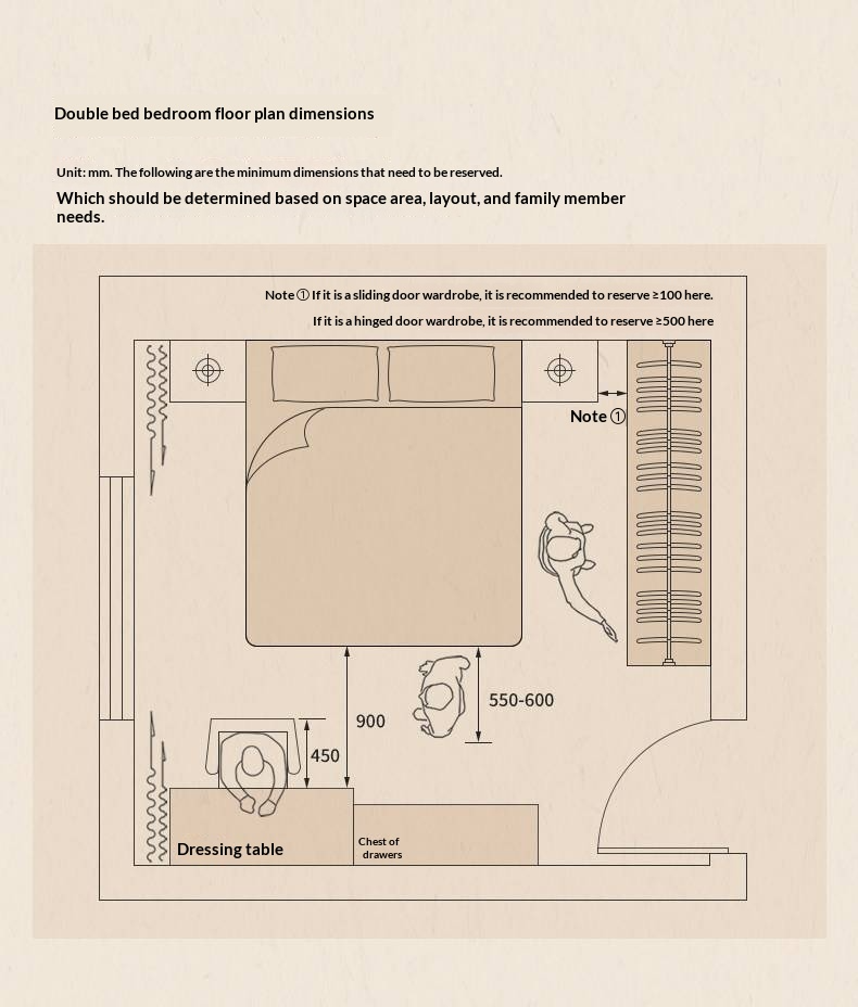 Black Walnut Solid Wood Genuine Leather Soft Bed