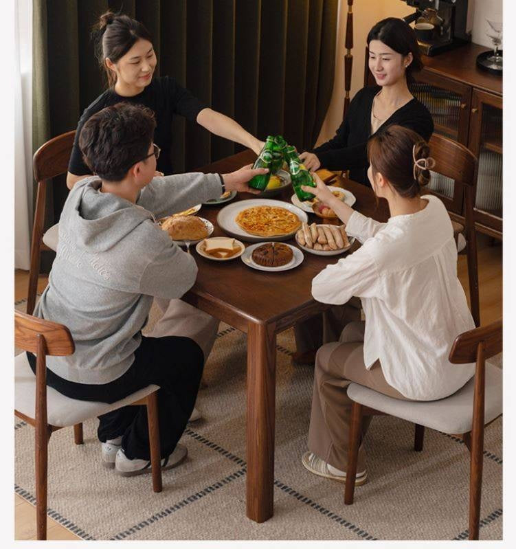 Oak Solid Wood Square Dining Table