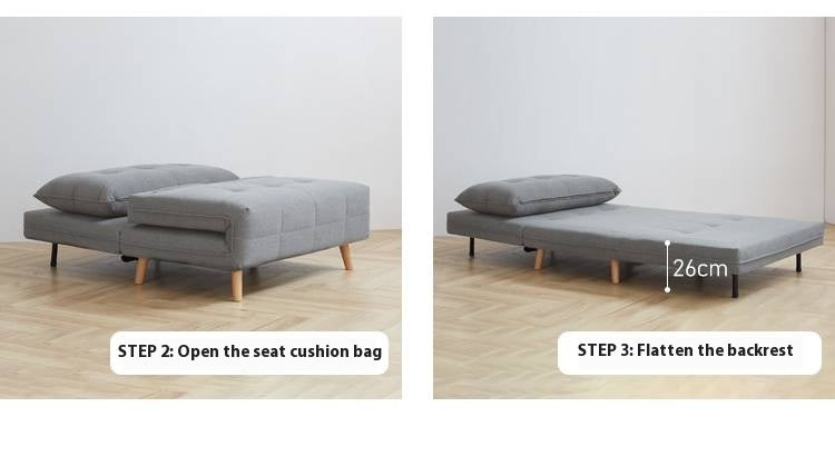 Fabric Sofa Bed, Multifunctional Folding.