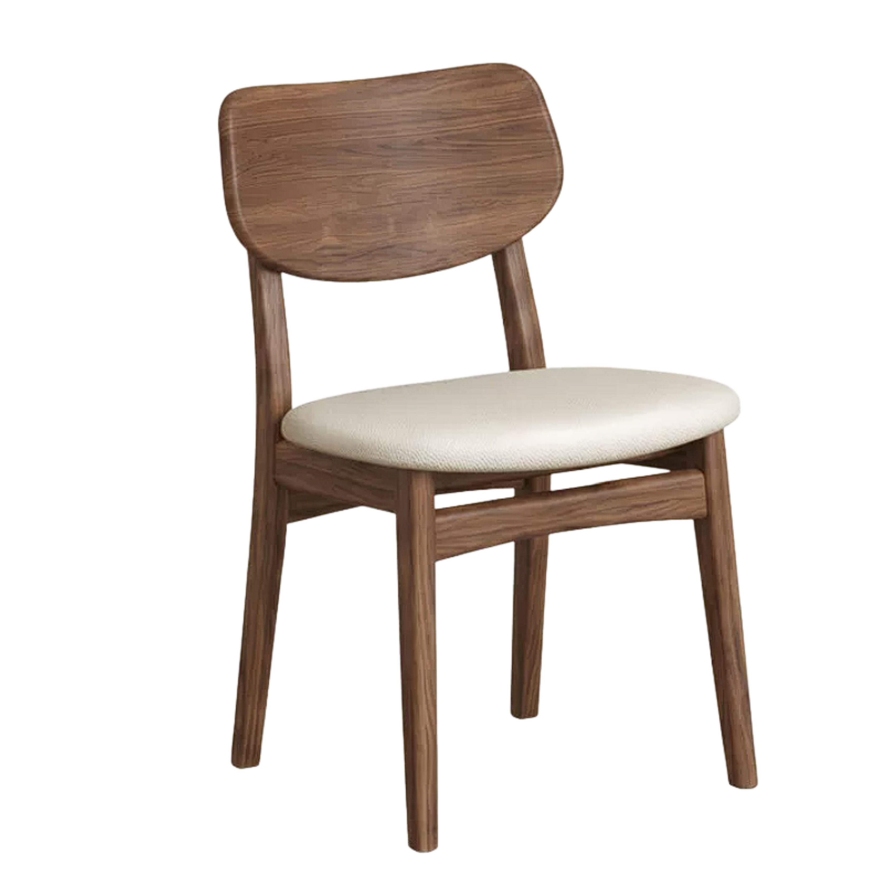 Set 4 pcs Black Walnut, White Ash, Oak, Sandalwood, Solid Rubberwood - Chair