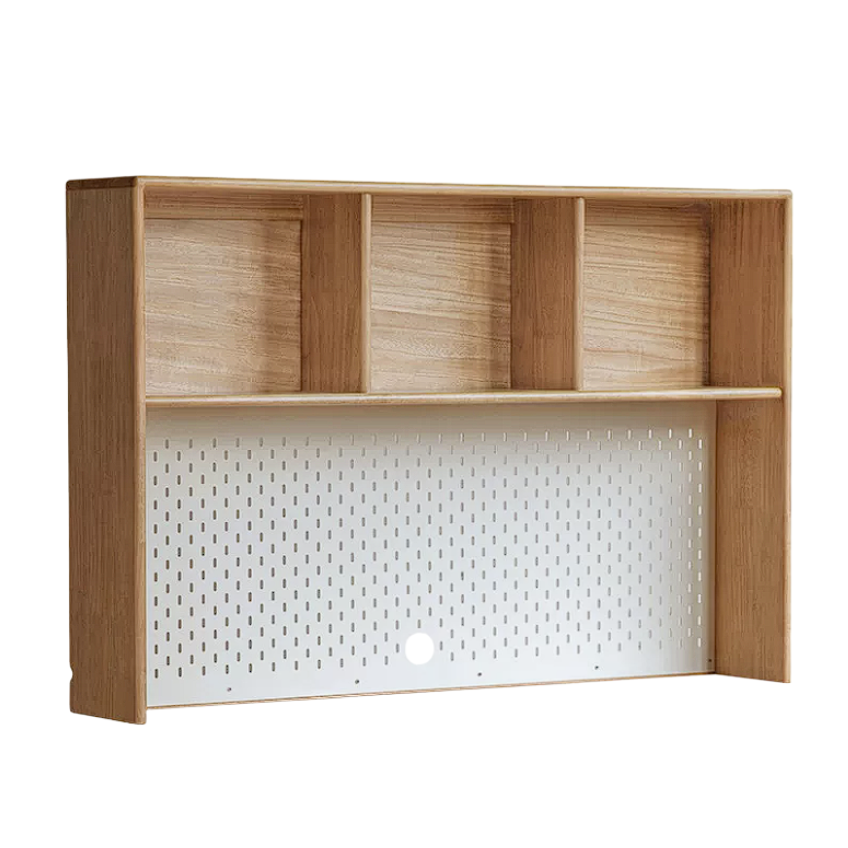 Beech, Oak, Rubberwood Solid Wood Study Desk with Shelf