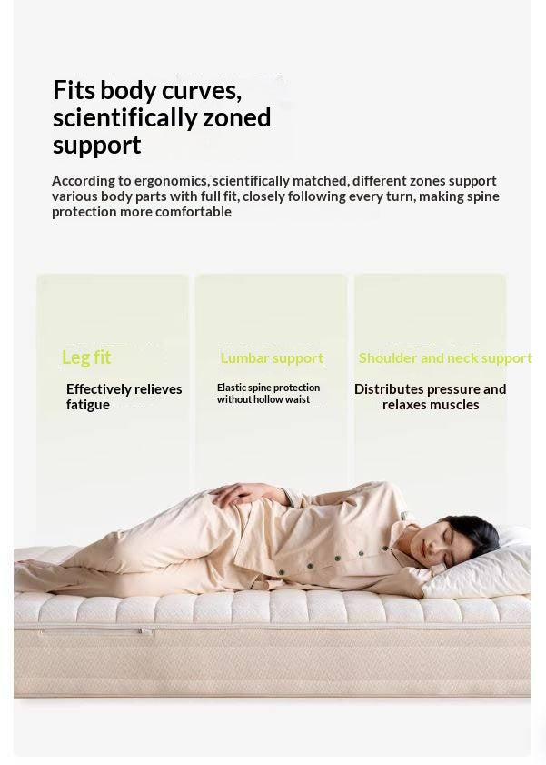 Zero-Glue Certified Natural Latex and Jute Mattress — Spring, Firm, Thick 22 cm