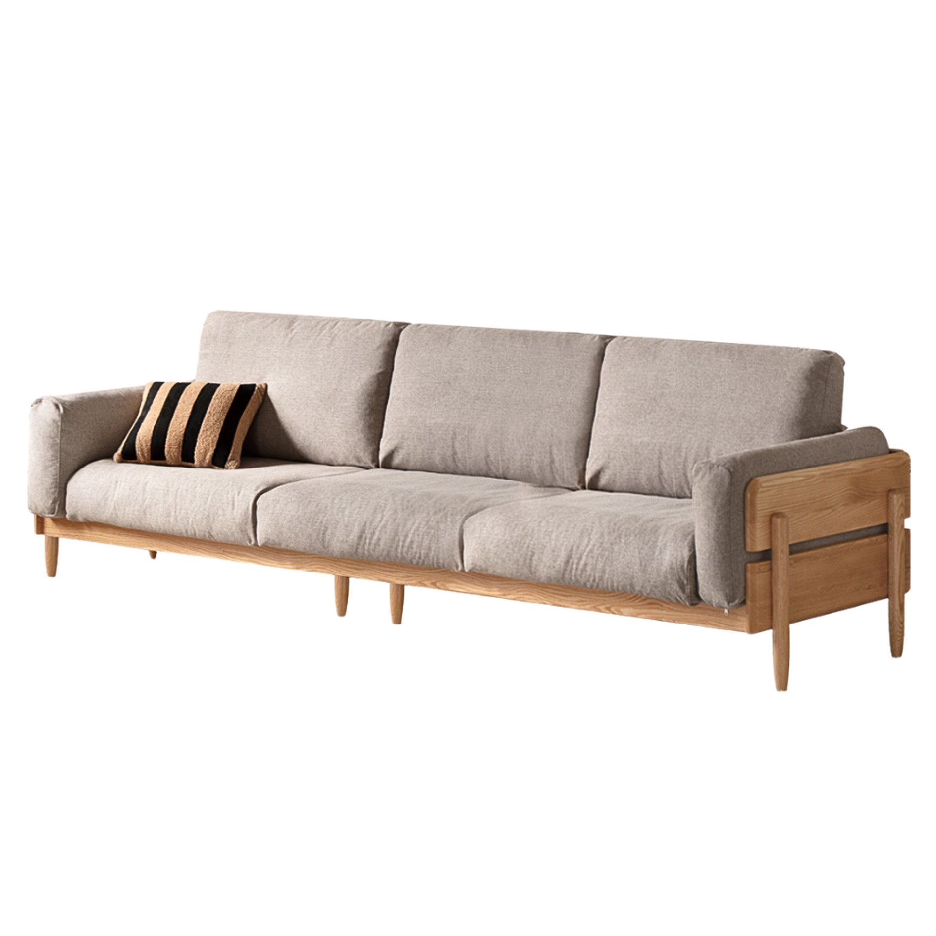 Cherry, Oak Solid Wood Antique Style Sofa.