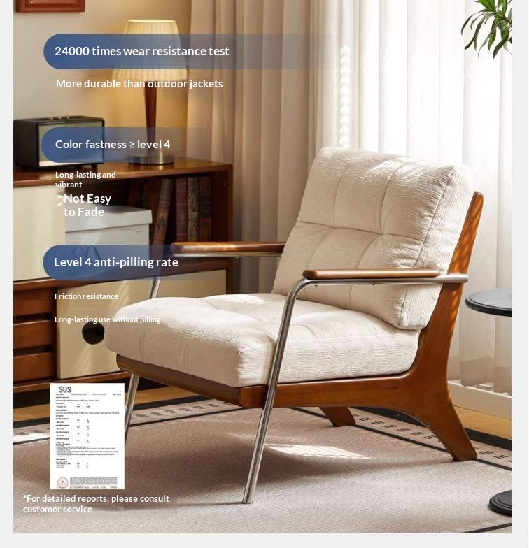 Beech Solid Wood Middle Ages Single Chair