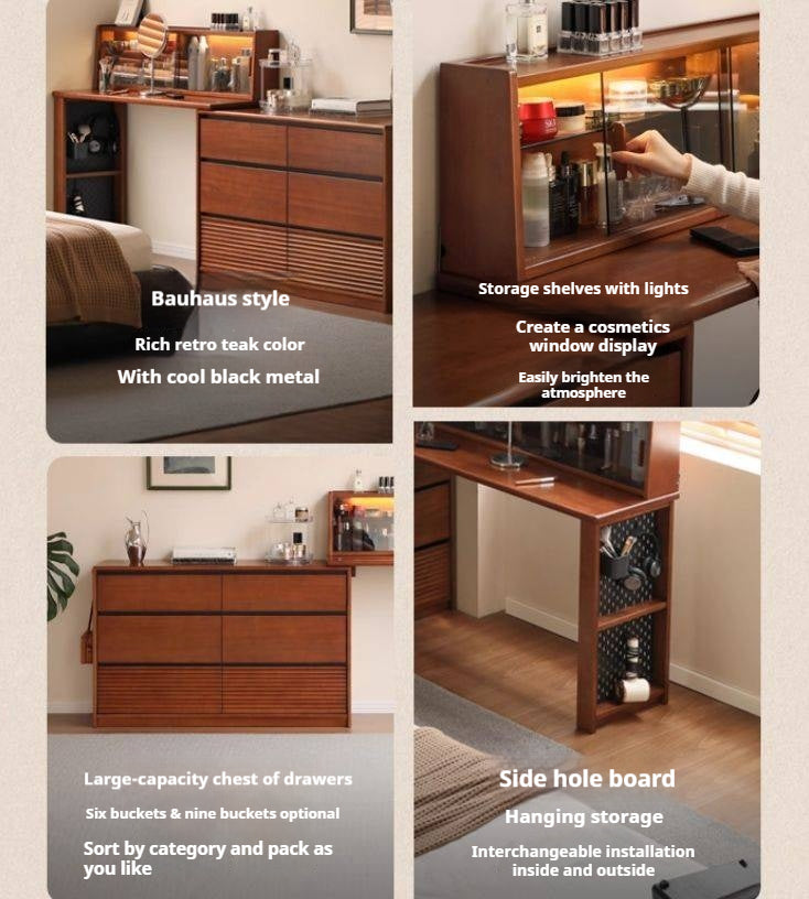 Tulipwood Solid Wood Vanity Table.