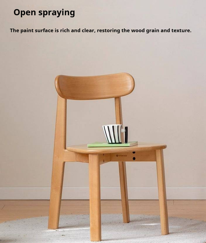 Beech, Oak Solid Wood Modern Dining Chairs