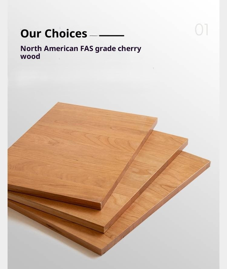 Cherry Solid Wood Floor Standing Bookcase