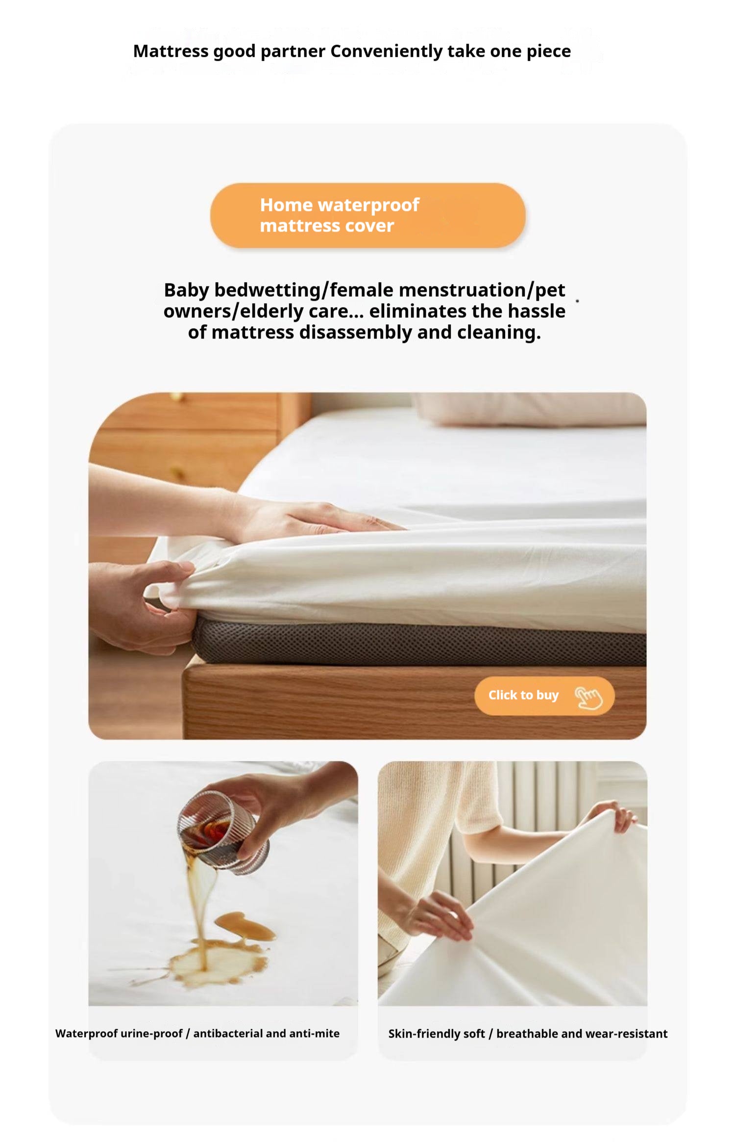 Latex Zero-Glue Mattress with Natural Jute Cover — Eco-Friendly, Soft, Thick Mattress with Independent Springs