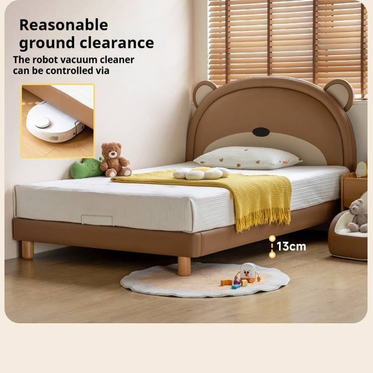 Organic Leather Children's Soft Bear Bed