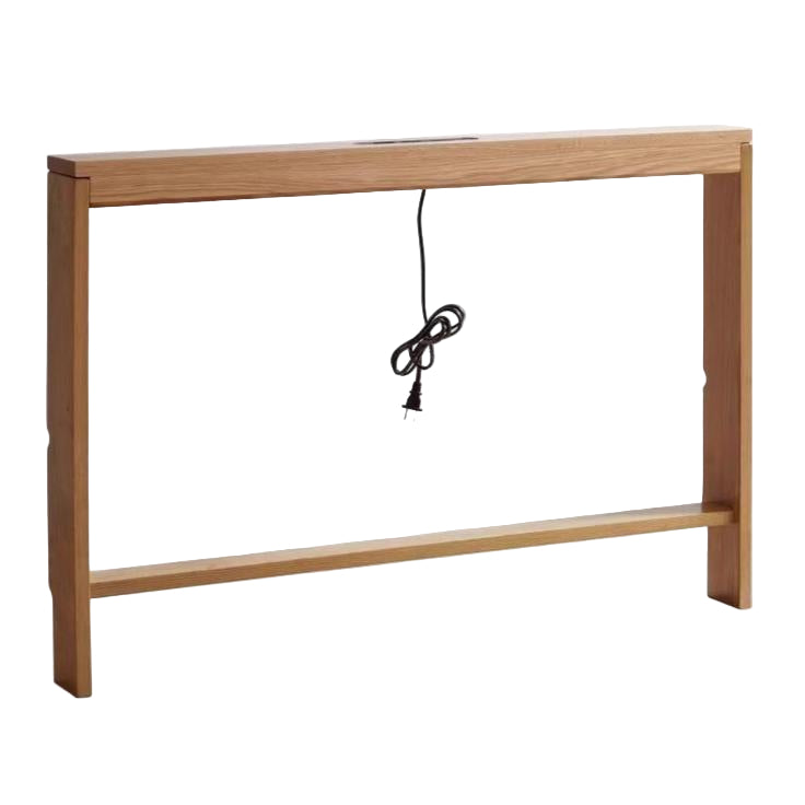 Oak Solid Wood Sofa Rear Storage Modern Wall Shelf