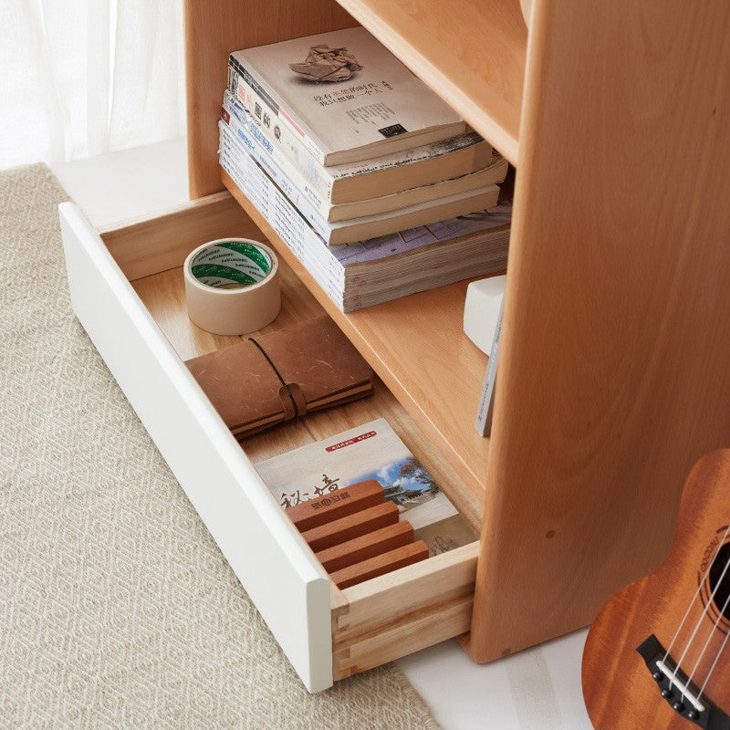 European Beech Solid Wood Bay Modern Tatami Side Cabinet