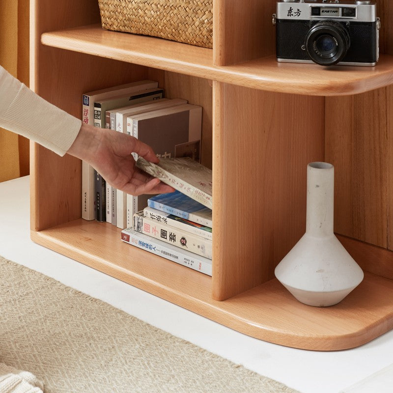 European Beech Solid Wood Corner Modern Side Cabinet