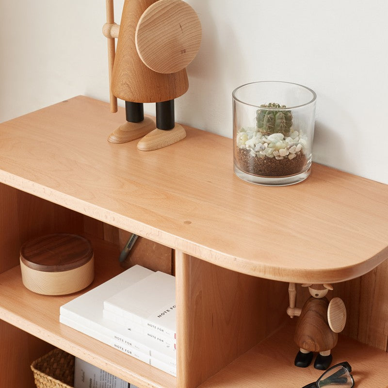 European Beech Solid Wood Corner Modern Side Cabinet