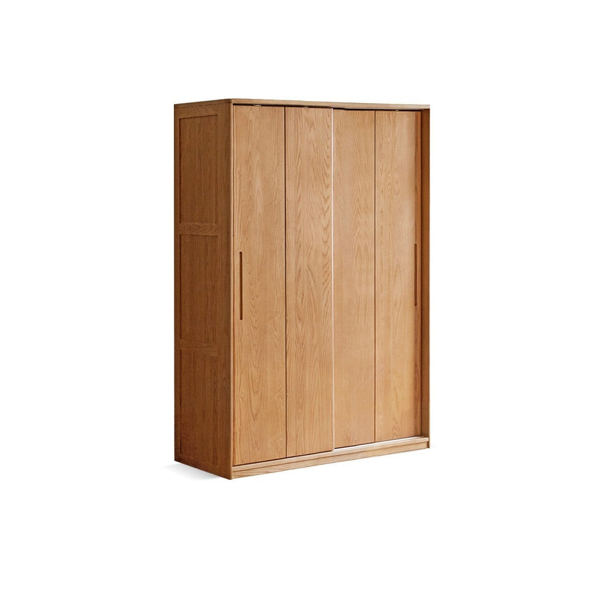 Oak, Ash Solid Wood Wardrobe Sliding Door.
