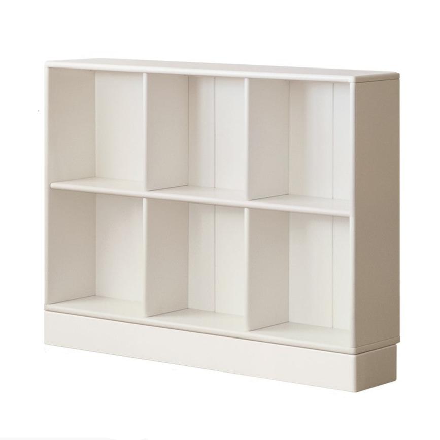 Rubber Solid Wood Cream Style Children's Free Сombination Bookshelf.
