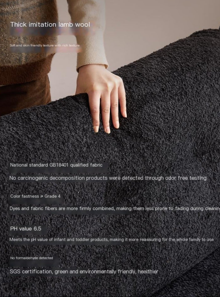 Oak, Ash Solid Wood Fabric Sofa with Deep Seat, Soft Cushion Design