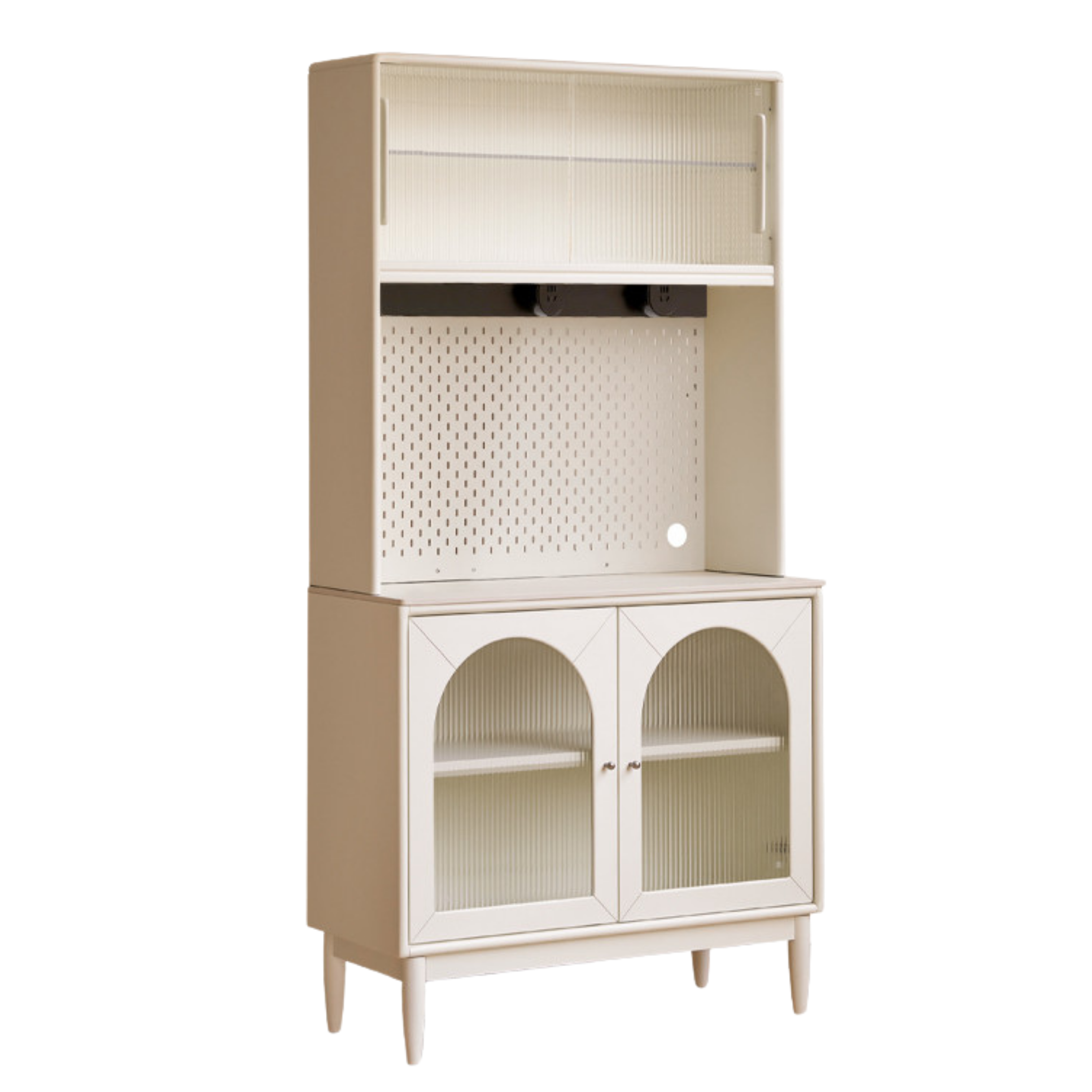 Solid RubberWood French Cream Style Sideboard