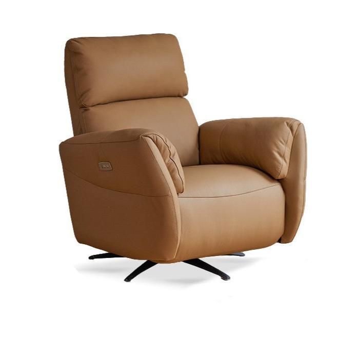 Leather Electric Cream Style Single Chair