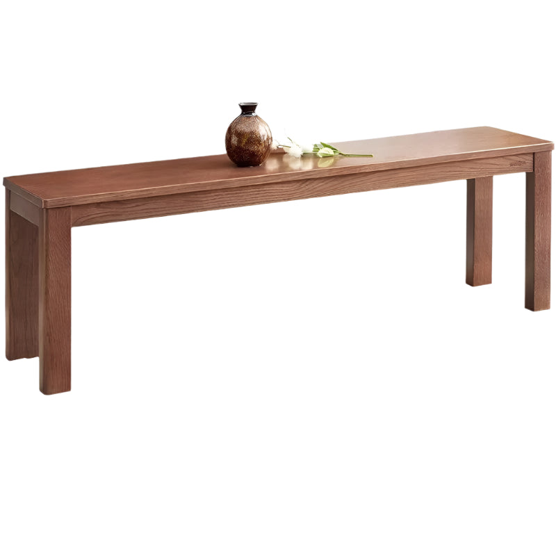 Black Walnut, Oak, Sandalwood Solid Wood, Solid RubberWood Nordic Long Bench