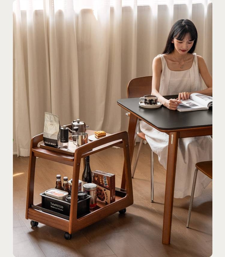 Poplar Solid Wood Antique Style Side Table