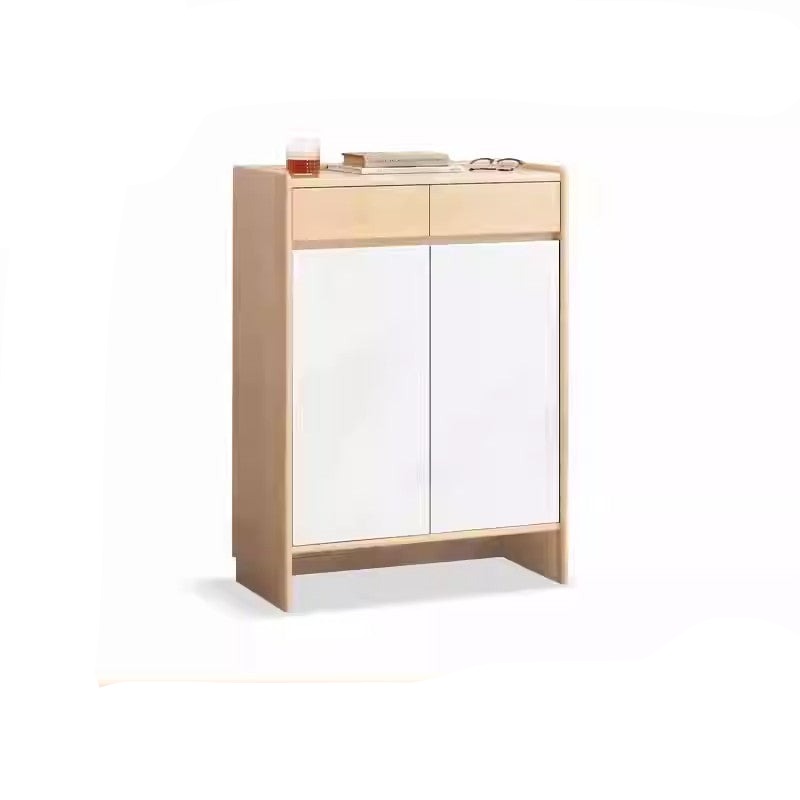 Multi-colored shoe cabinet Beech solid wood"
