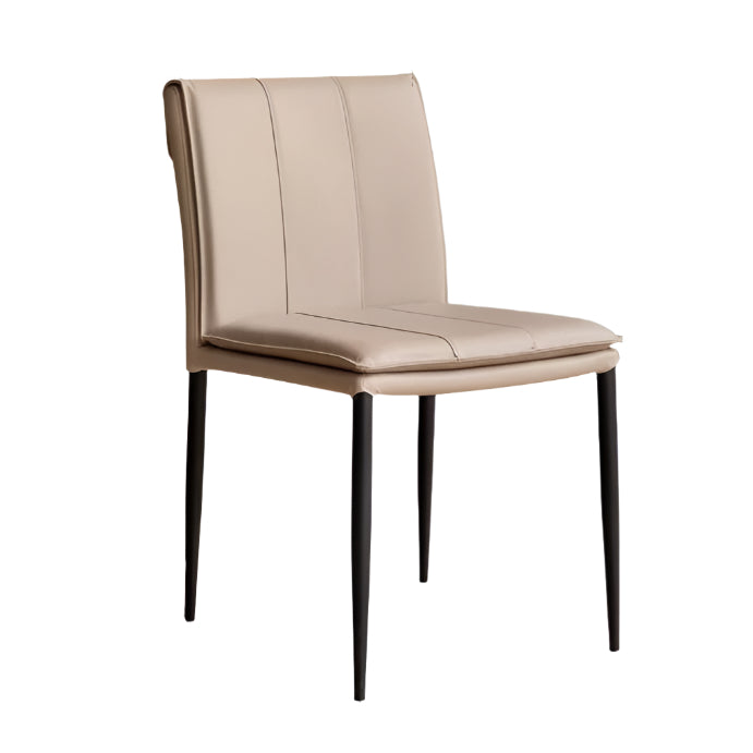 Organic leather Iron Light Luxury Soft Backrest Chair