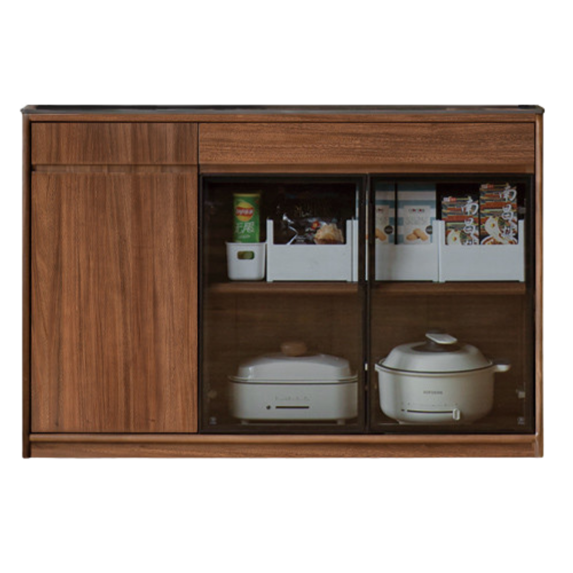 Black Walnut Solid Wood, South American Walnut Solid Wood Sideboard, Buffet Cabinet